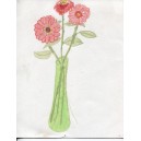 3 Flowers in a vase