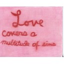 LOVE COVERS SIN (RED)